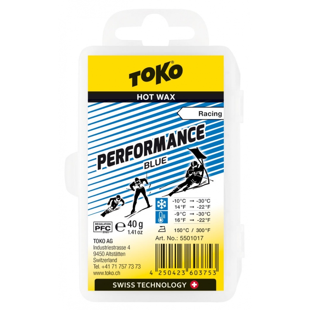 Skiwachse Toko Performance Hot Wax blue 40g