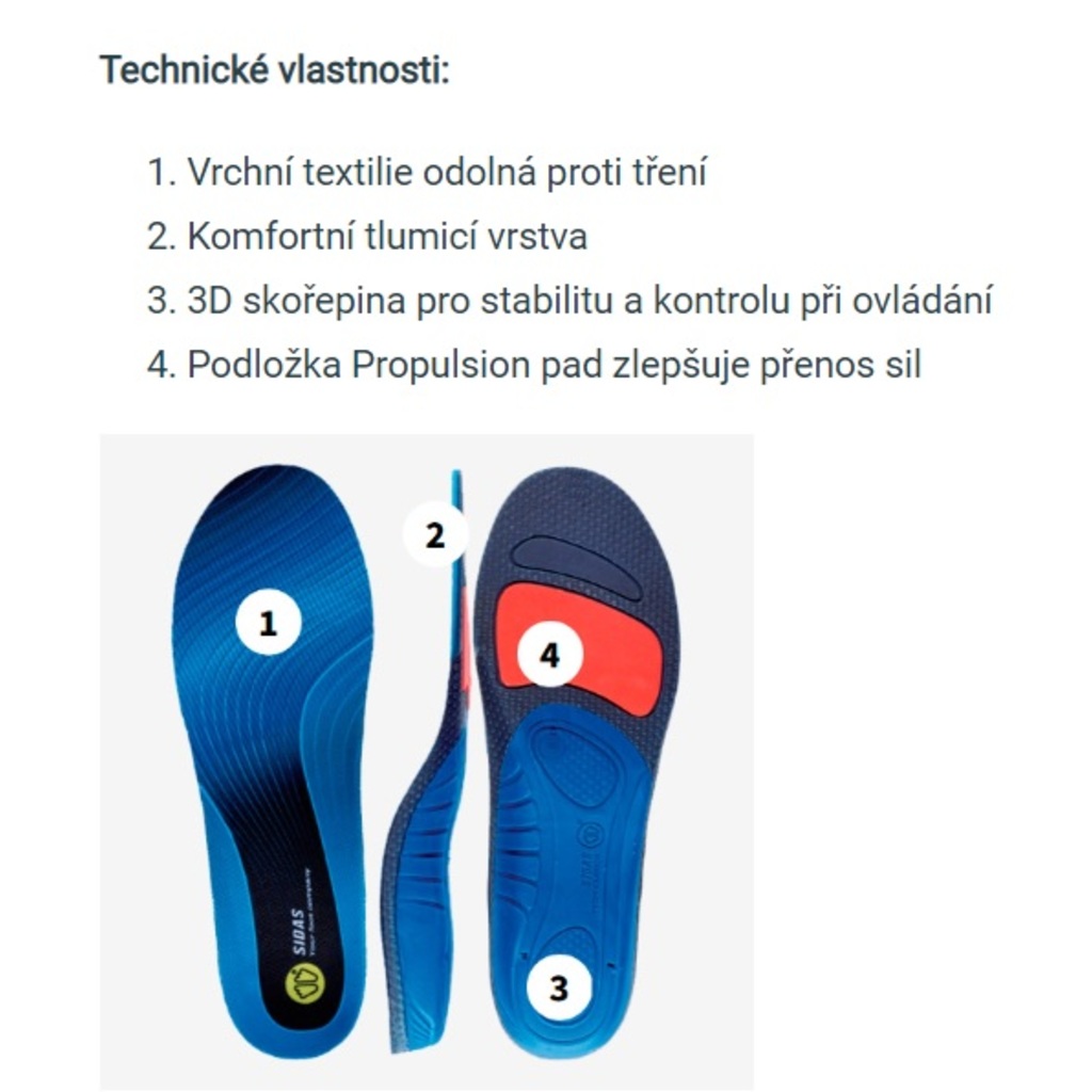 Orthopädische Hilfsmittel Sidas XC Nordic 3D