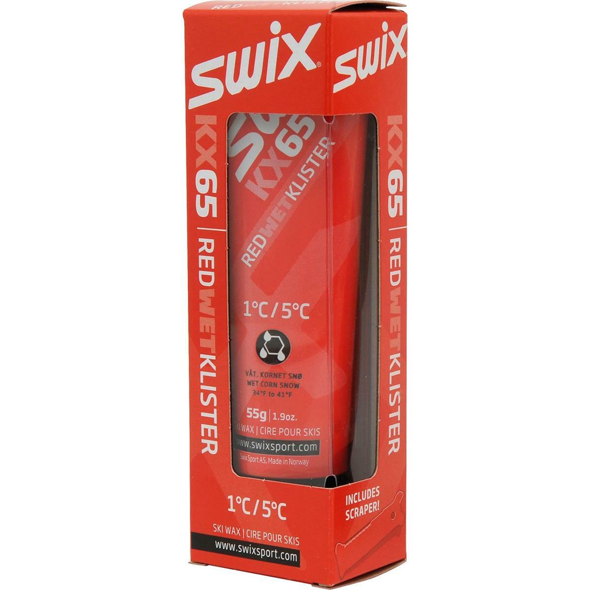 Swix KX65 Red Klister +1°C/+5°C, 55g